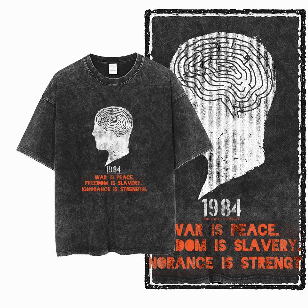 G02 エクスクルーシブ 100% コットン ビッグサイズ  - Acid Wash Vintage Graphic T Shirt のレビューと価格